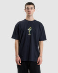 Thrills Thou Shall Not Oversize Fit Tee Midnight Blue