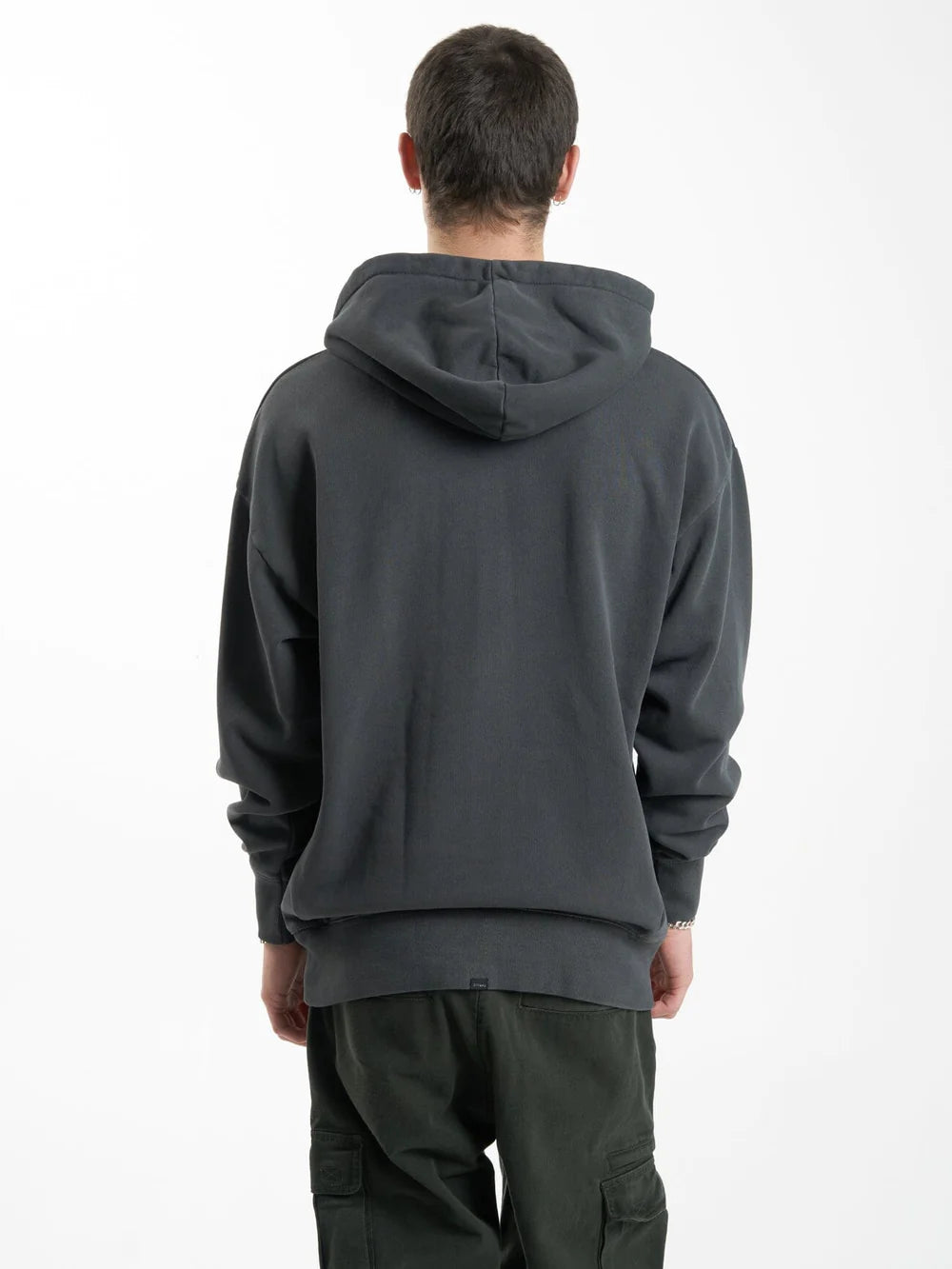 Thrills Stand Firm Slouch Pull On Hood - Merch Black