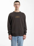 Linked Oversize Raglan Crew Chocolate Plum