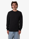 Thrills Adapted Waffle Long Sleeve Faded Black