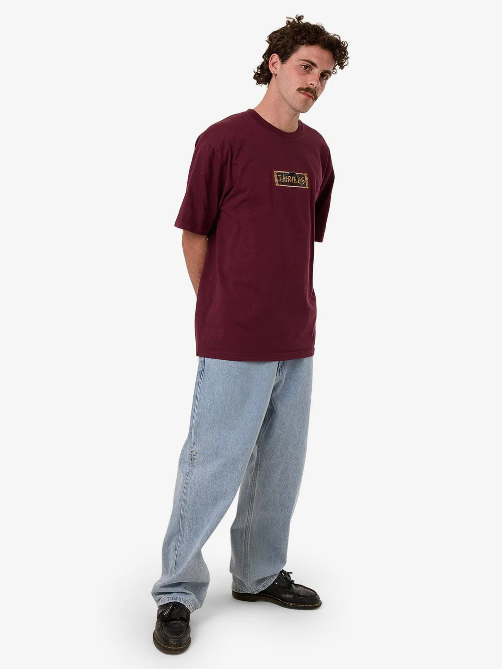 Thrills Behind It All Oversized Fit Tee Wine Tasting
