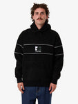 Thrills Hazed Slouch Hood Polar Fleece Black