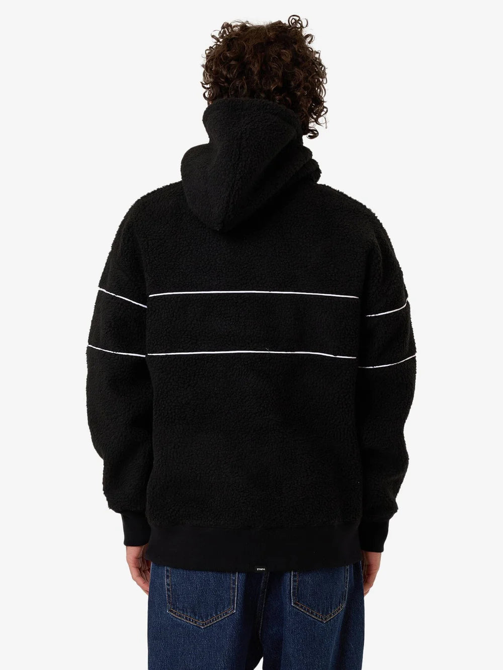 Thrills Hazed Slouch Hood Polar Fleece Black