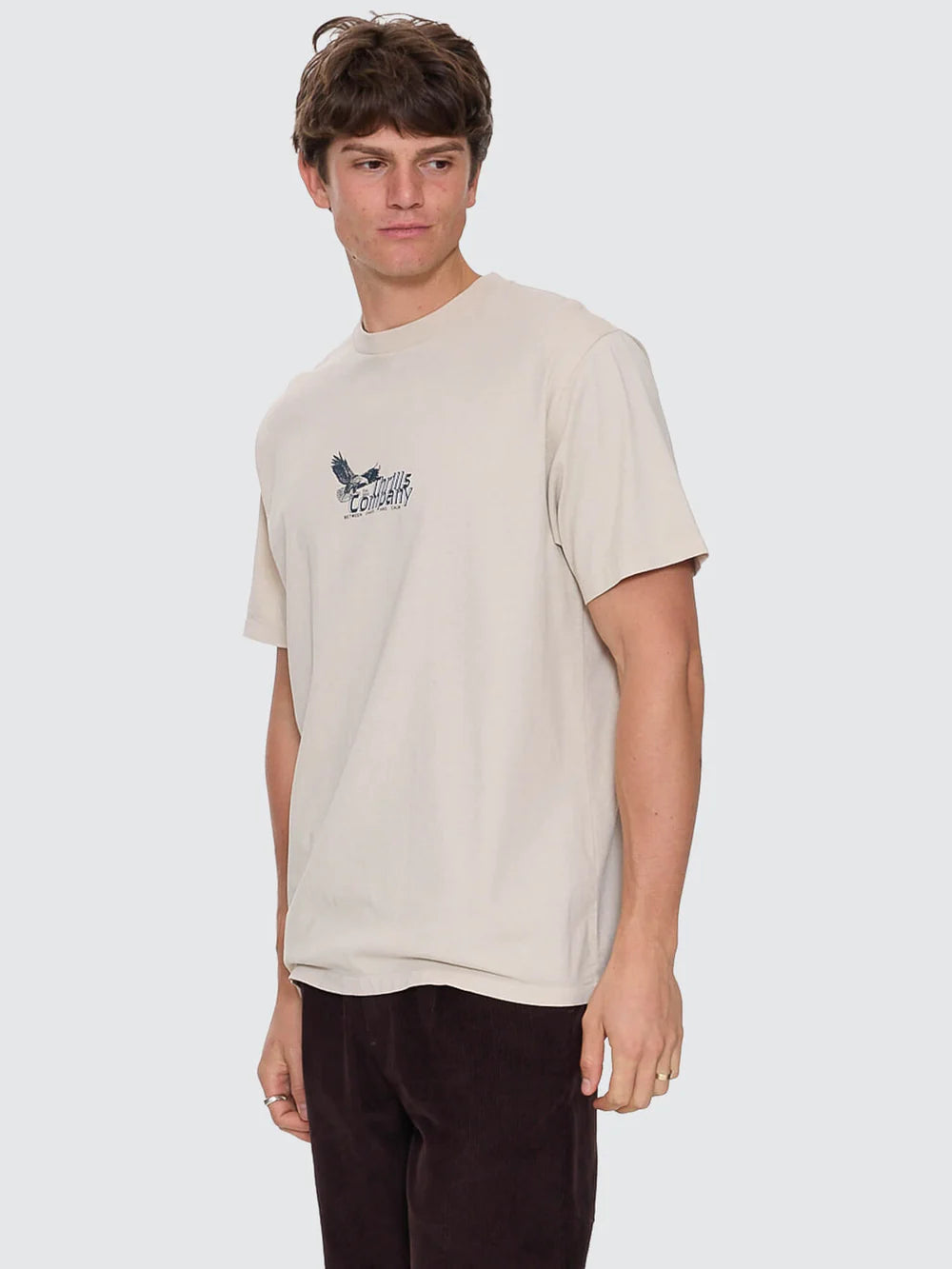 Thrills Between Chaos & Calm Merch Fit Tee - Oatmeal
