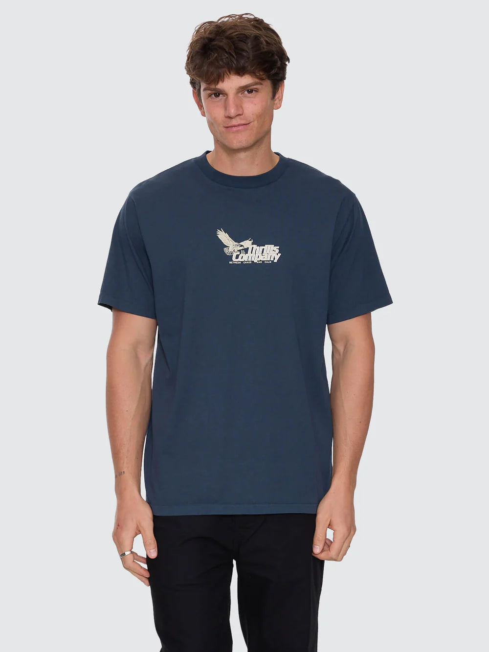 Thrills Between Chaos & Calm Merch Fit Tee - Federal Blue