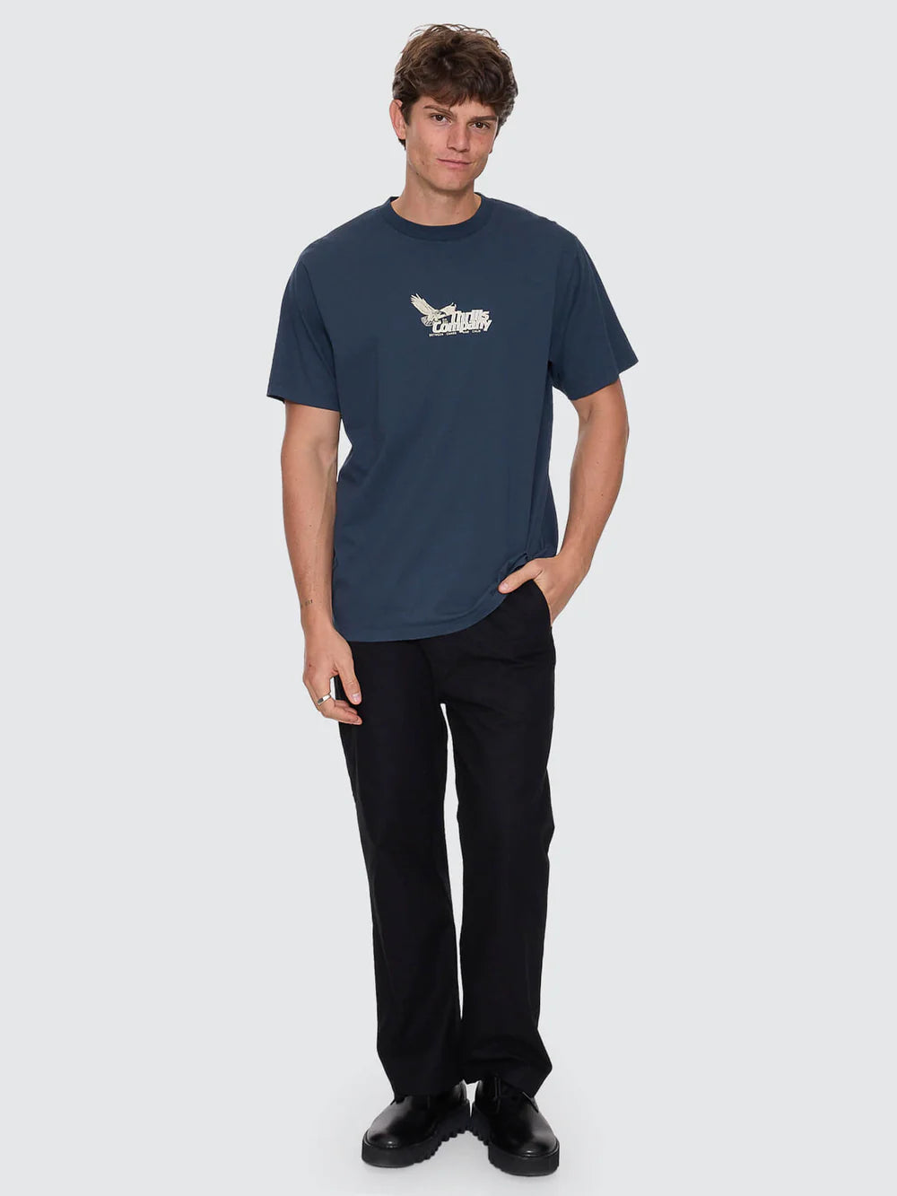 Thrills Between Chaos & Calm Merch Fit Tee - Federal Blue