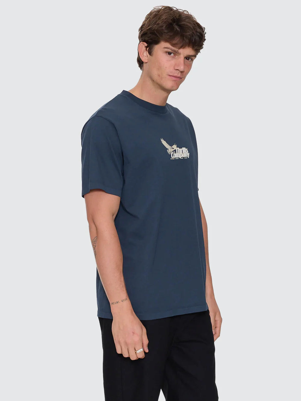 Thrills Between Chaos & Calm Merch Fit Tee - Federal Blue