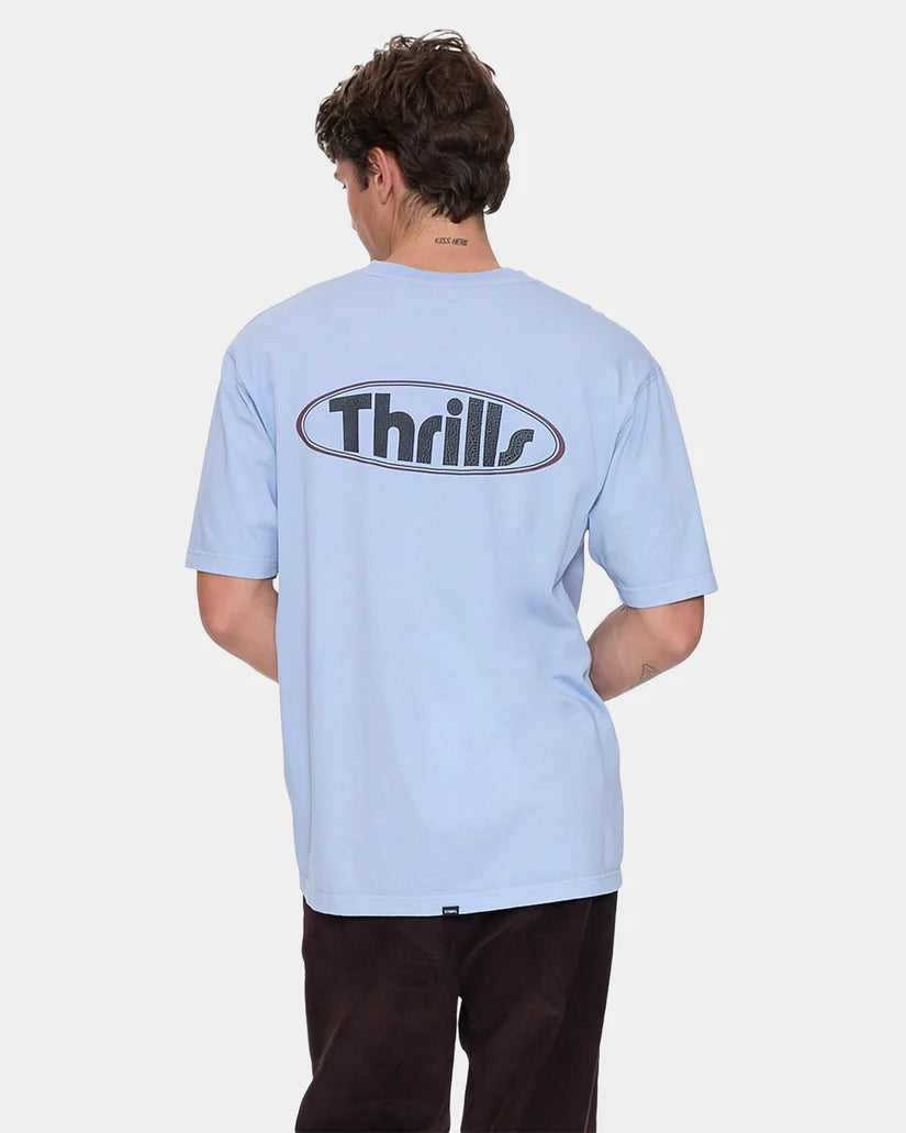 Thrills Val For The Win Oversize Fit Tee Placid Blue