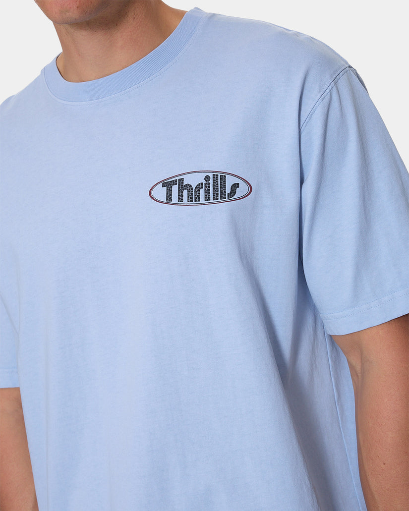 Thrills Val For The Win Oversize Fit Tee Placid Blue