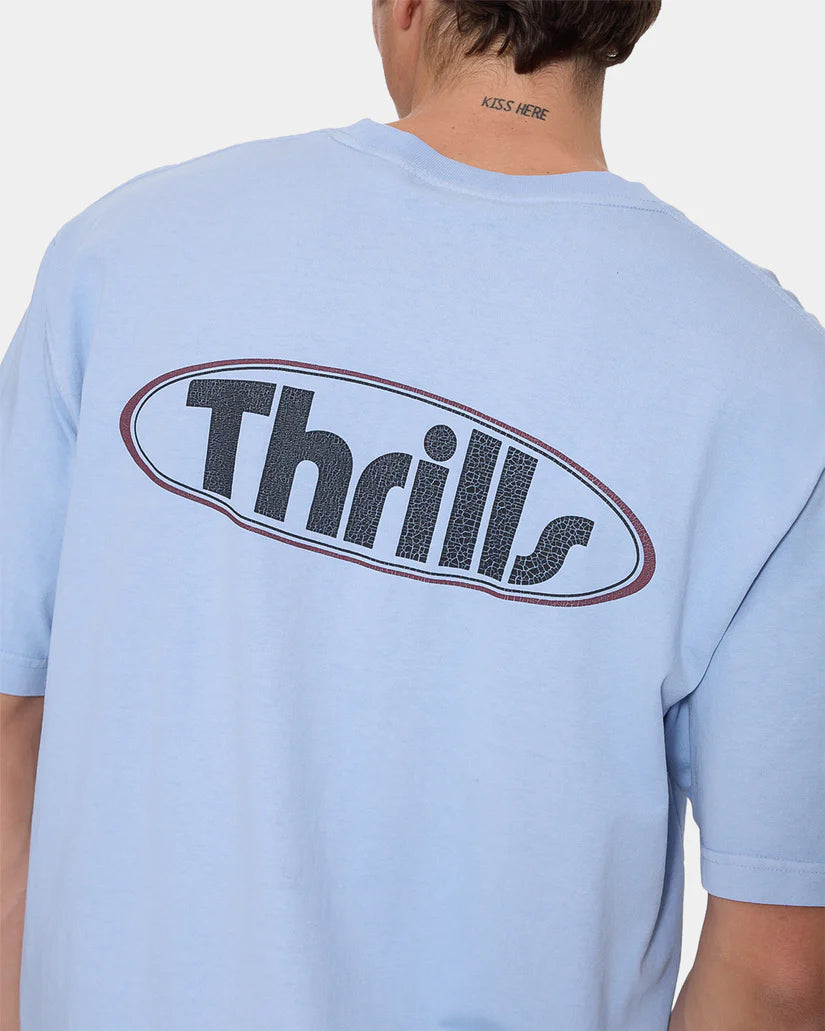 Thrills Val For The Win Oversize Fit Tee Placid Blue