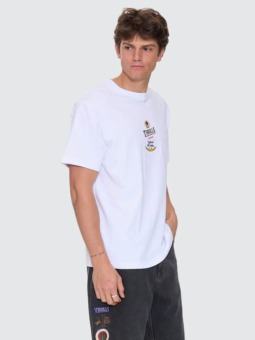Thrills Against All Odds Merch Fit Tee - White