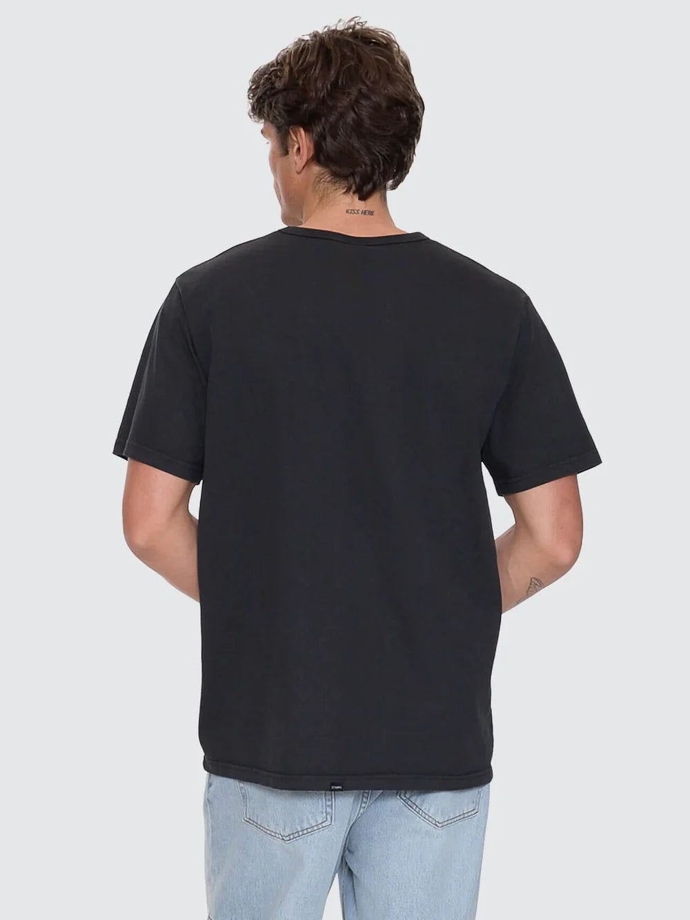 Thrills Workwear Embro Merch Fit Tee - Pirate Black