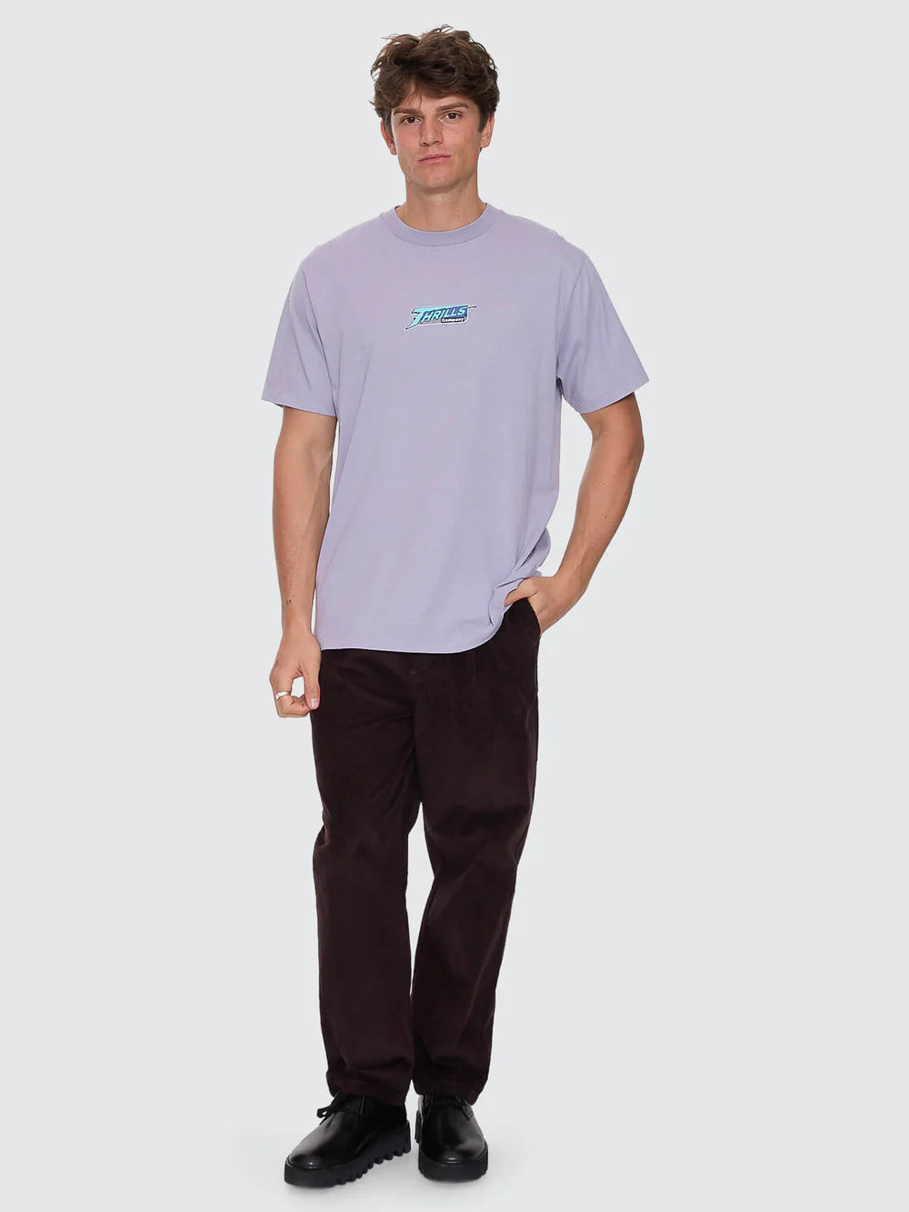 Thrills Heavy Voltage Merch Fit Tee Violet Haze