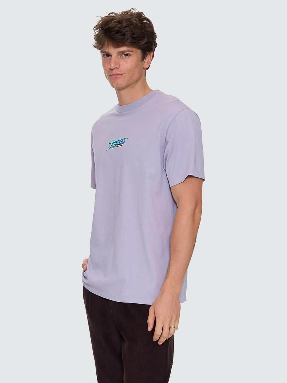 Thrills Heavy Voltage Merch Fit Tee Violet Haze