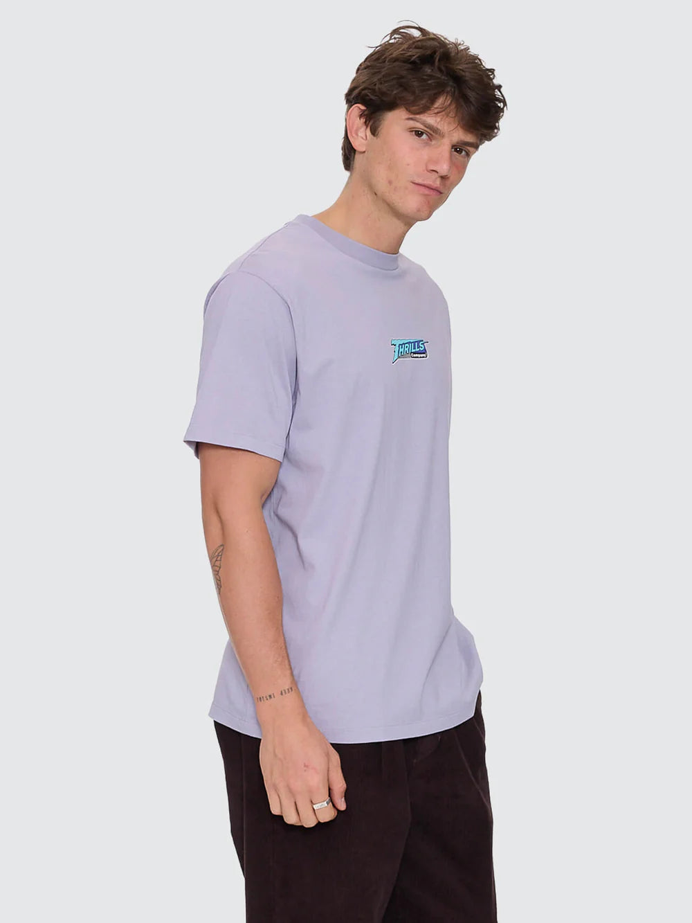 Thrills Heavy Voltage Merch Fit Tee Violet Haze