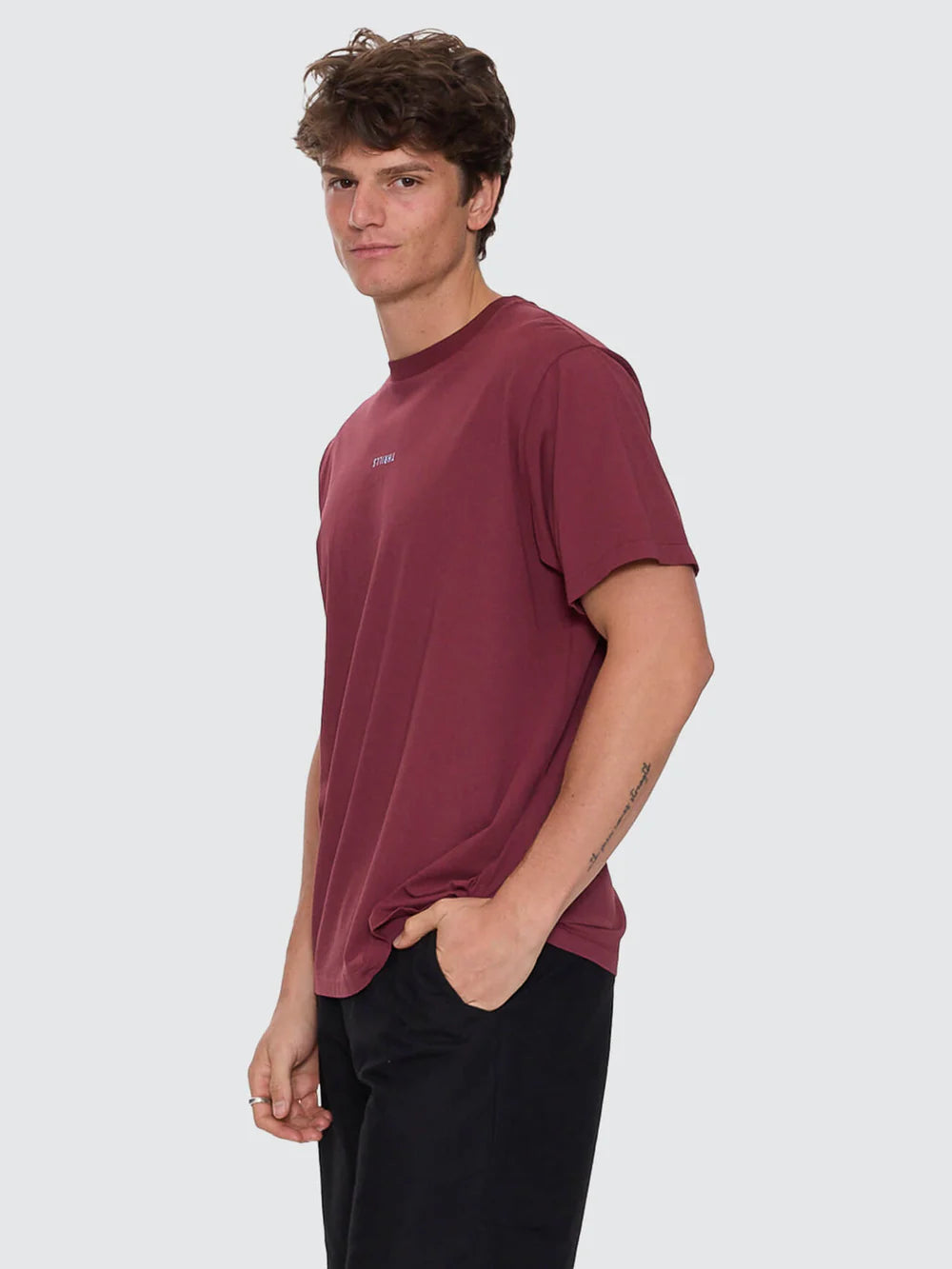 Thrills Minimal Thrills Merch Fit Tee New Maroon