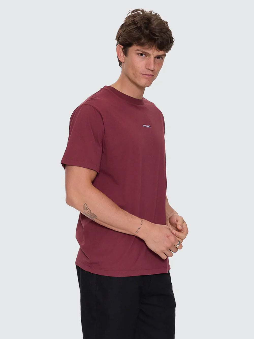Thrills Minimal Thrills Merch Fit Tee New Maroon