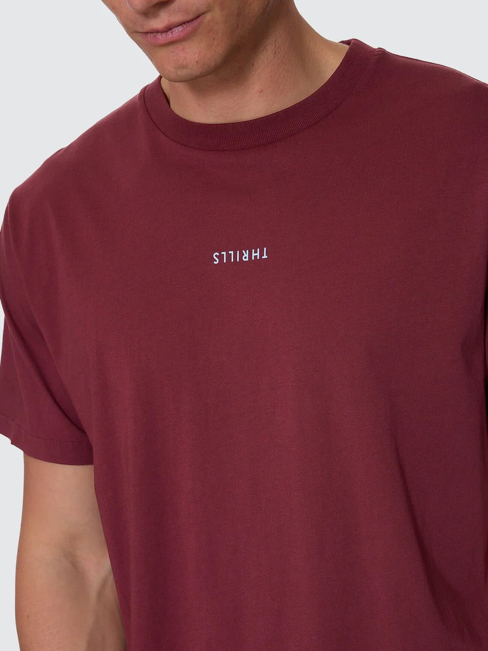 Thrills Minimal Thrills Merch Fit Tee New Maroon