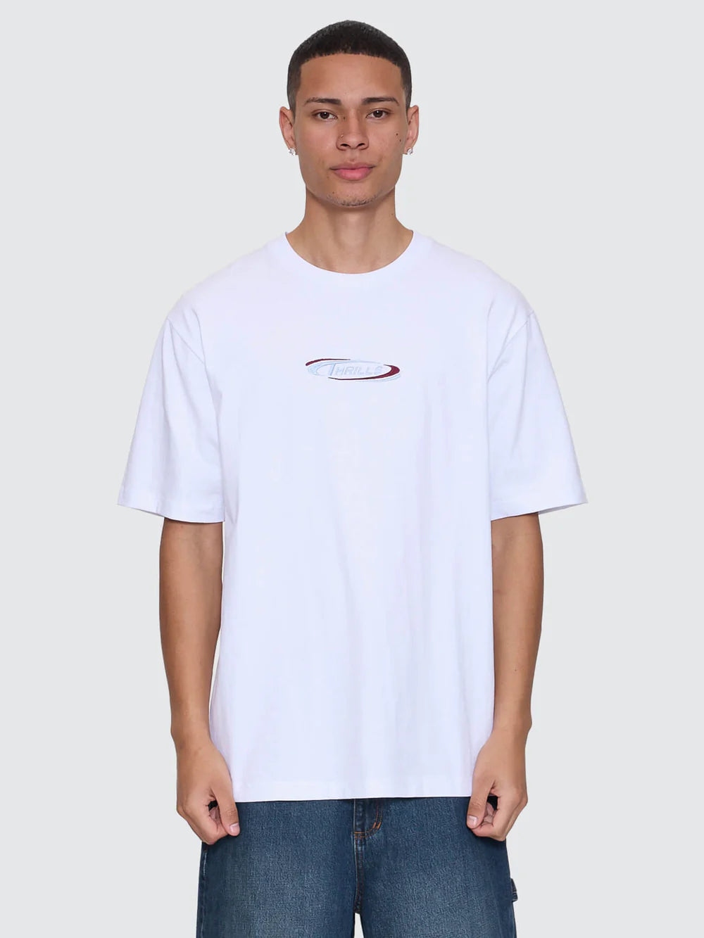 Thrills Spectral Oversize Fit Tee - White