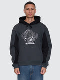 Thrills Sting Of Defeat Slouch Pull On Cropped Hood - Carbon