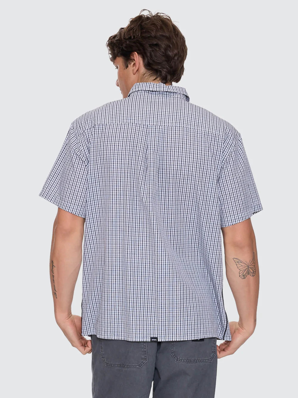 Thrills Heavy Voltage Cropped Short Sleeve Shirt White