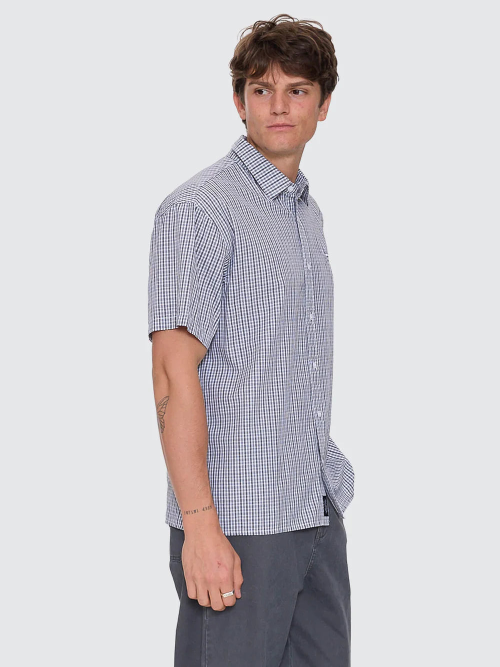 Thrills Heavy Voltage Cropped Short Sleeve Shirt White