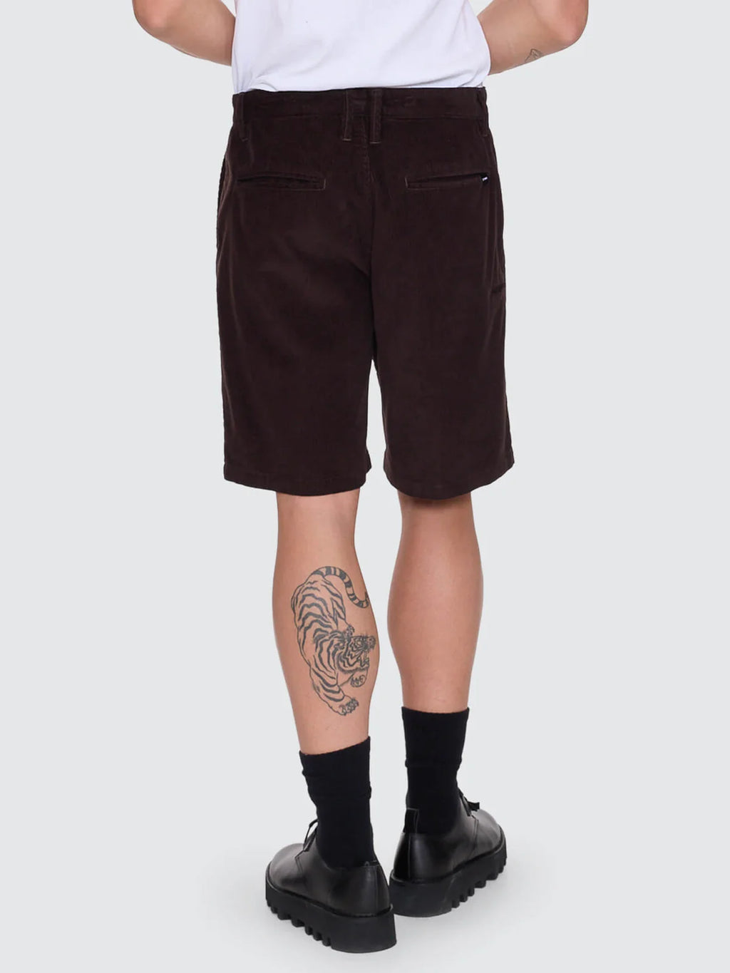 Thrills Slacker Cord Chino Short Postal Brown