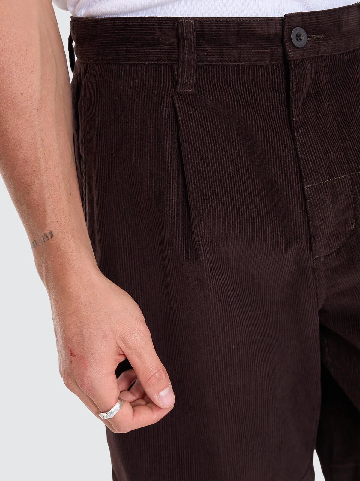 Thrills Slacker Cord Chino Short Postal Brown
