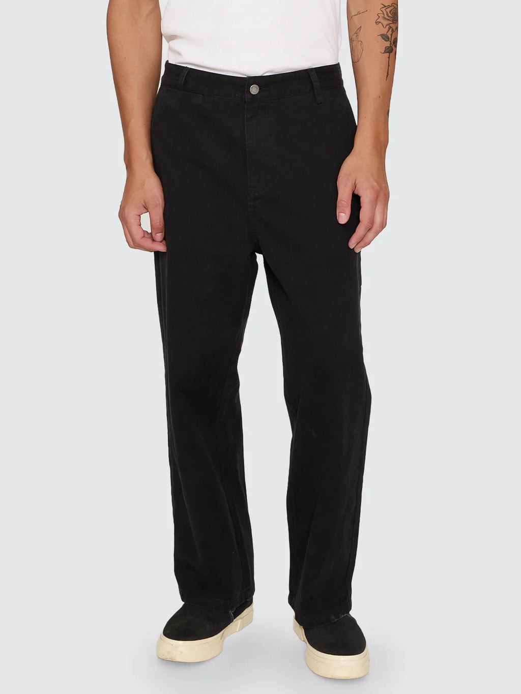 Thrills Stagger Big Slacker Cropped Pant Black