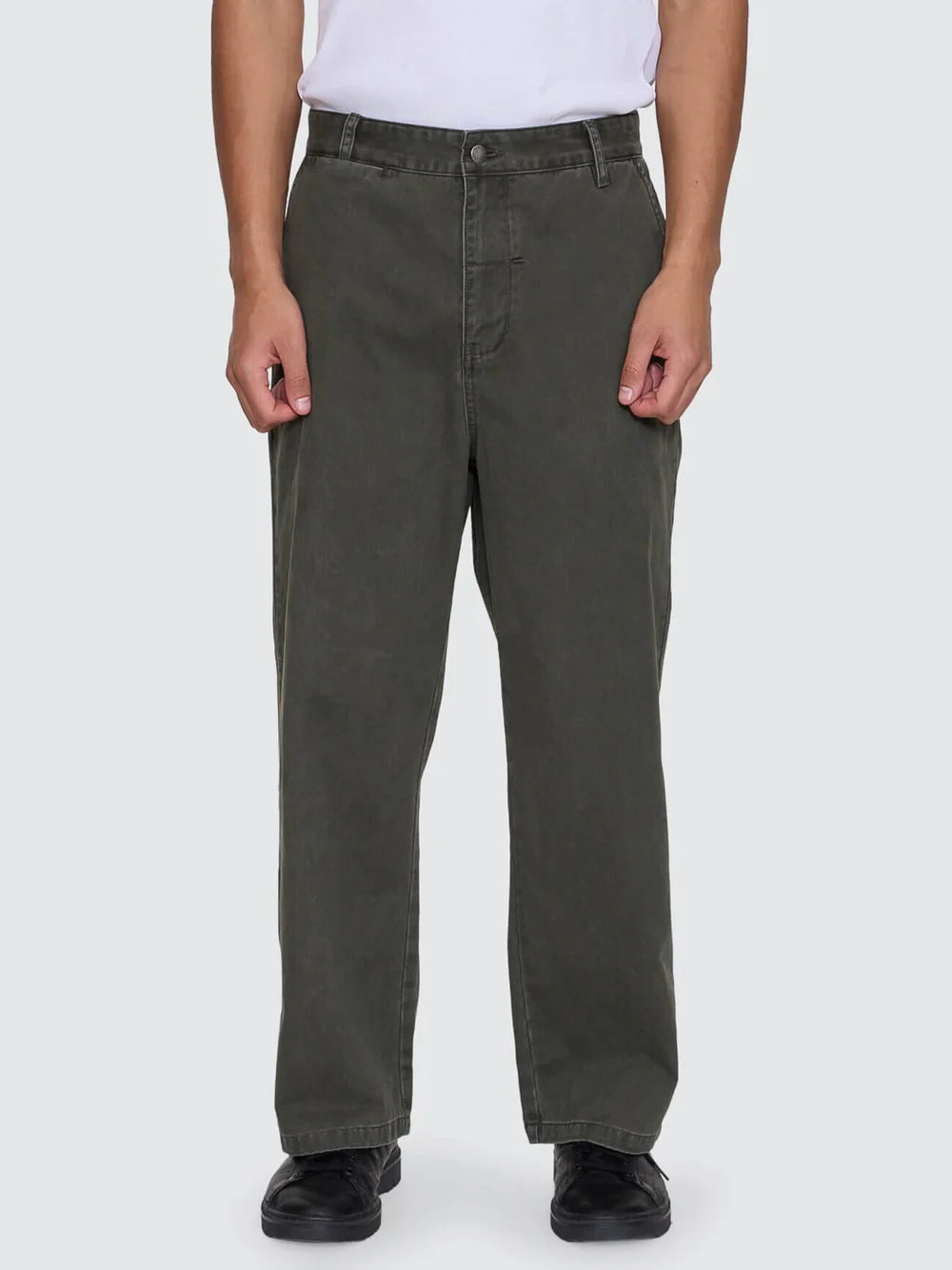 Thrills Stagger Big Slacker Cropped Pant - Oil Green