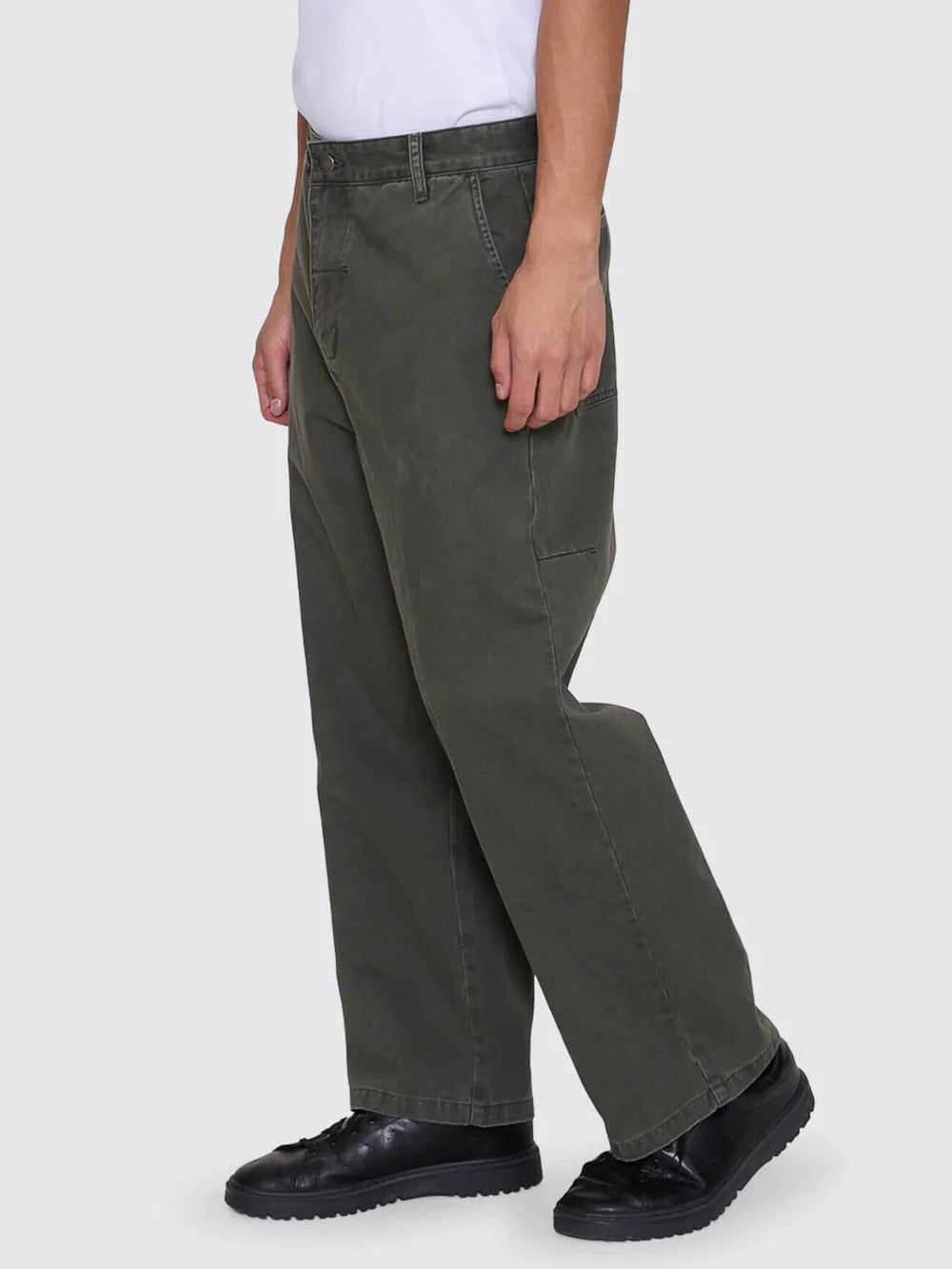 Thrills Stagger Big Slacker Cropped Pant - Oil Green