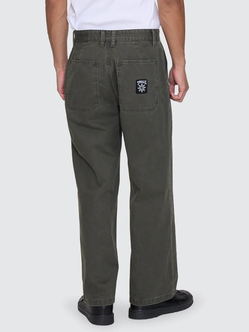 Thrills Stagger Big Slacker Cropped Pant - Oil Green