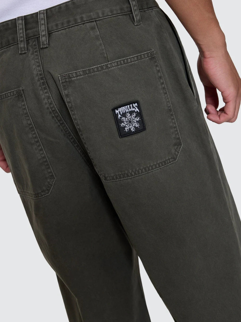 Thrills Stagger Big Slacker Cropped Pant - Oil Green