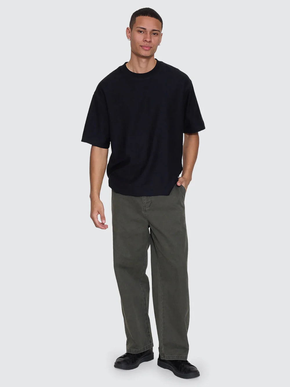 Thrills Stagger Big Slacker Cropped Pant - Oil Green