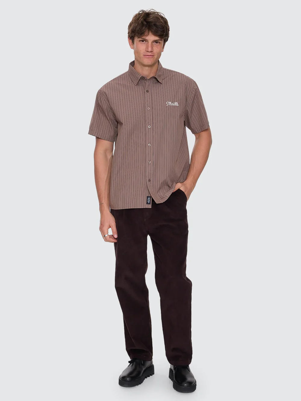 Thrills Slacker Cord Chino Pant - Postal Brown