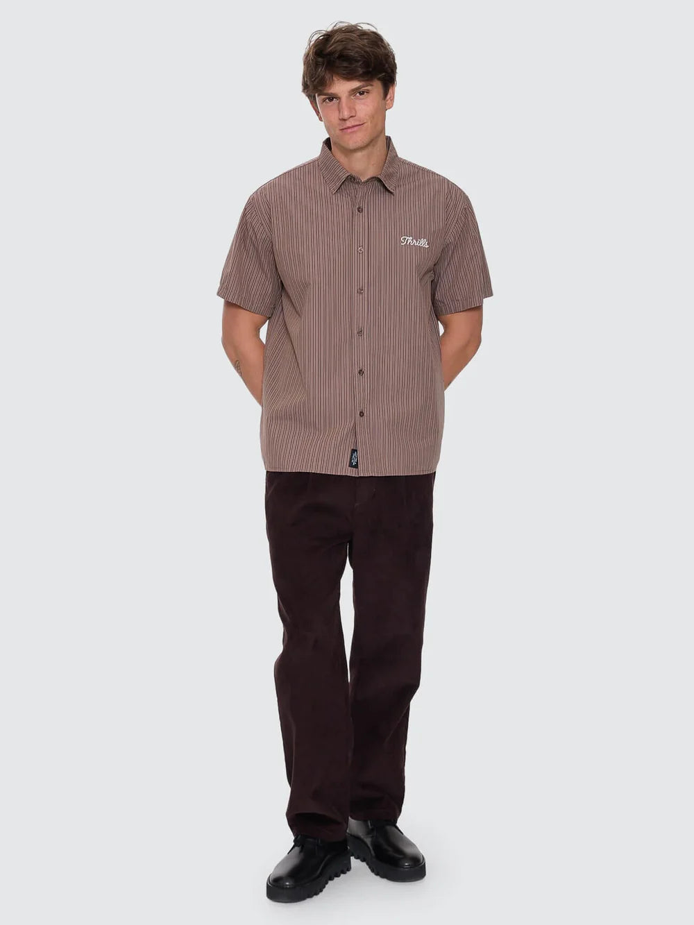 Thrills Slacker Cord Chino Pant - Postal Brown
