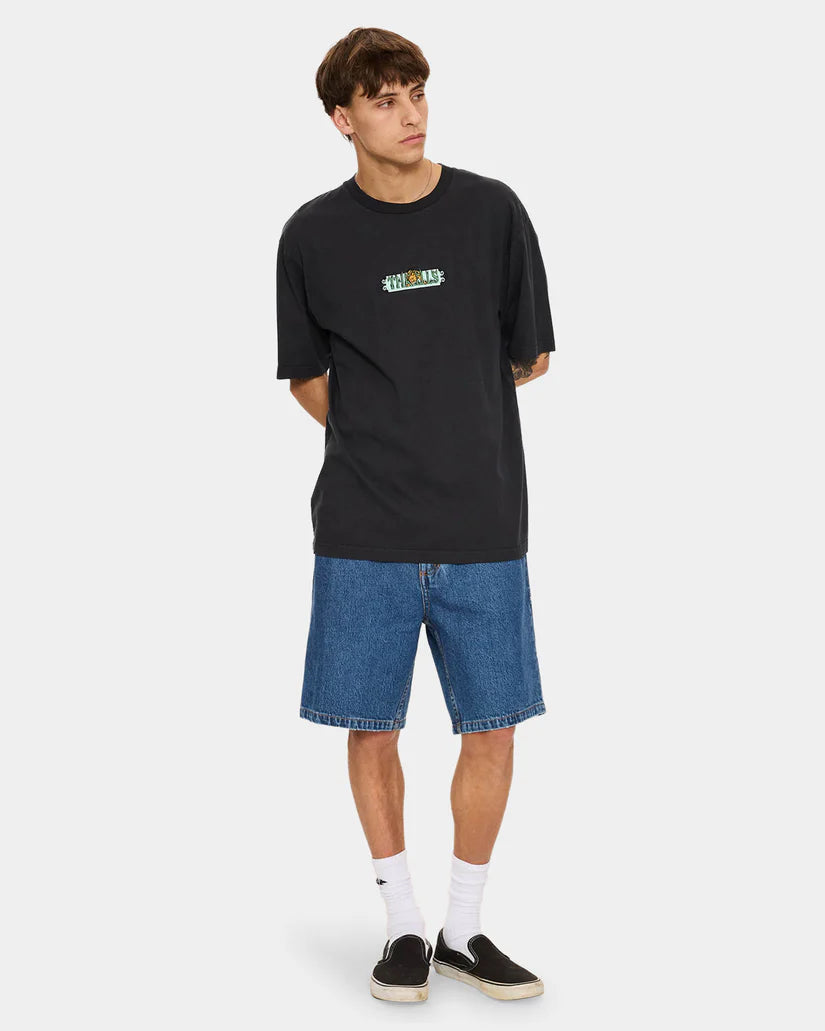 Thrills Slacker Relaxed Denim Short - Deep Vintage Blue