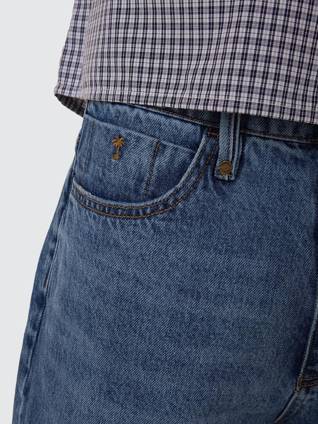 Thrills Slacker Denim Short - Stoned Blues