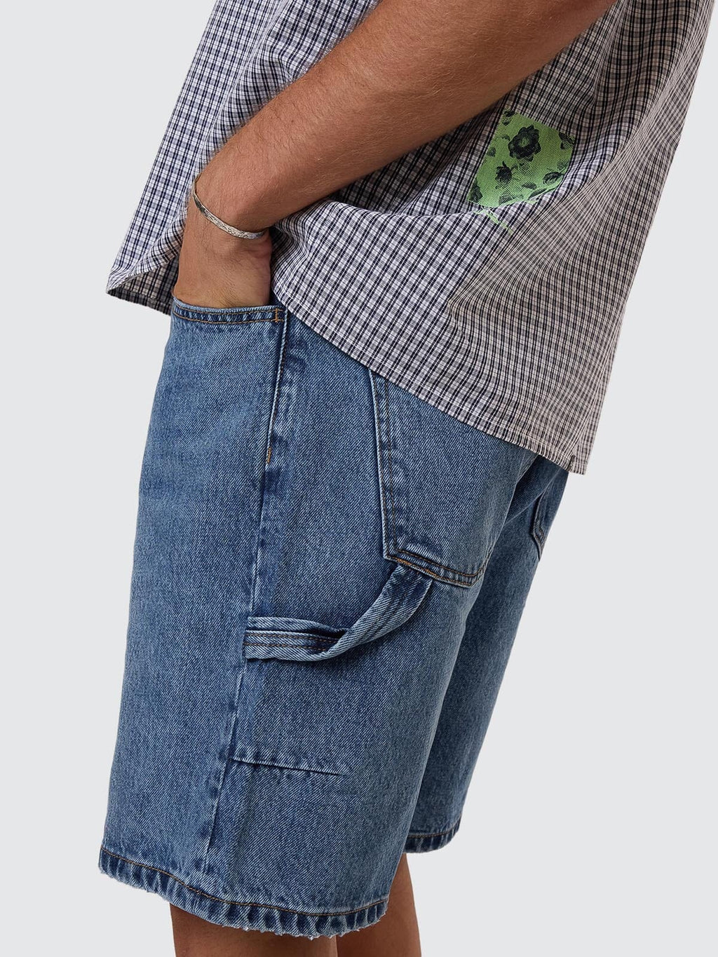 Thrills Slacker Denim Short - Stoned Blues