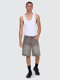 Thrills Slacker Relaxed Denim Short New Grey