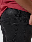Thrills Bones Denim Short - Ash Black
