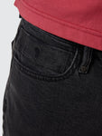 Thrills Bones Denim Short - Ash Black