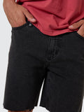 Thrills Bones Denim Short - Ash Black