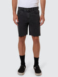Thrills Bones Denim Short - Ash Black