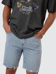 Thrills Bones Denim Short - Dusk
