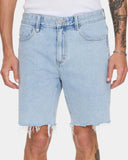 Thrills Bones Raw Slim Denim Short - Serenity Blue