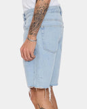 Thrills Bones Raw Slim Denim Short - Serenity Blue