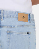 Thrills Bones Raw Slim Denim Short - Serenity Blue