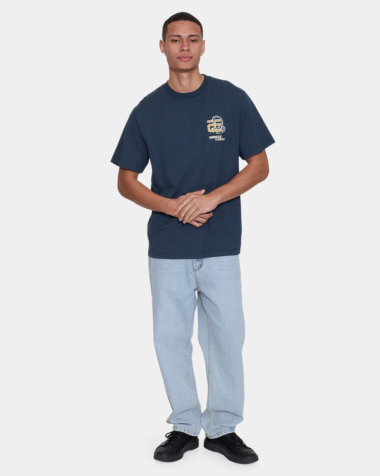 Thrills Slacker Relaxed Denim Jean Horizon Blue