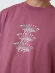 Thrills Reality Dreams Box Fit Oversize Tee - Delta Berry
